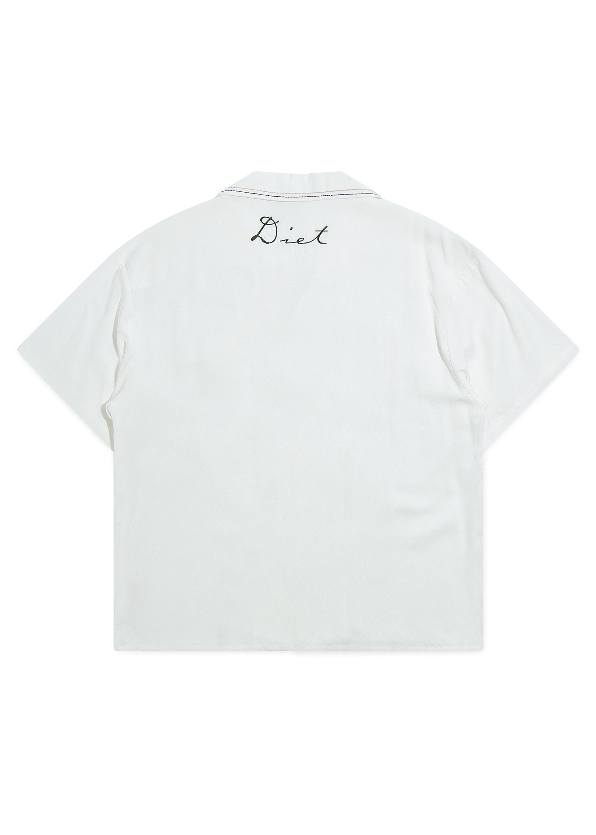 Palm Breeze Button Up - White