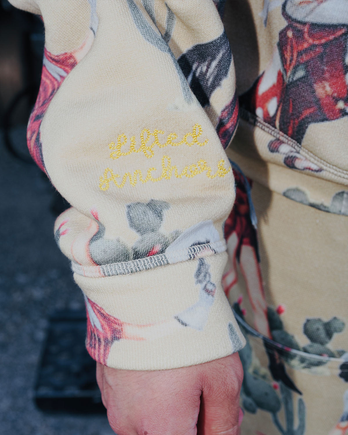 Jesse Allover Print Hoodie (Tan)