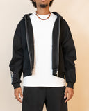 Real Camo Striped Zip Up Hoodie - Black