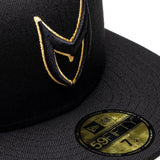 CAP107 - MSTR FITTED HAT / BLACK & GOLD
