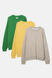 VINTAGE OATMEAL + GREEN + YELLOW