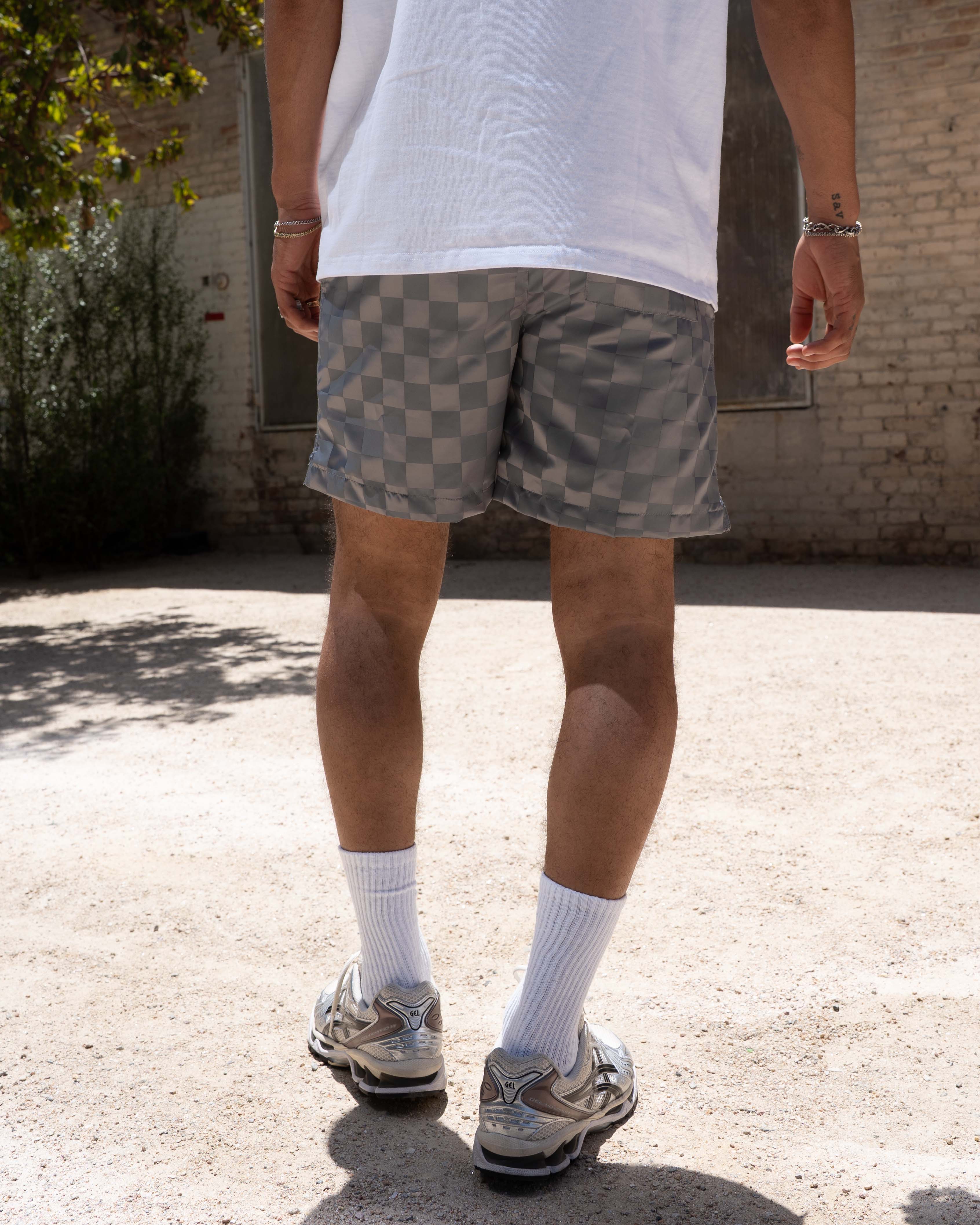 EPTM Checkerboard Shorts - Grey