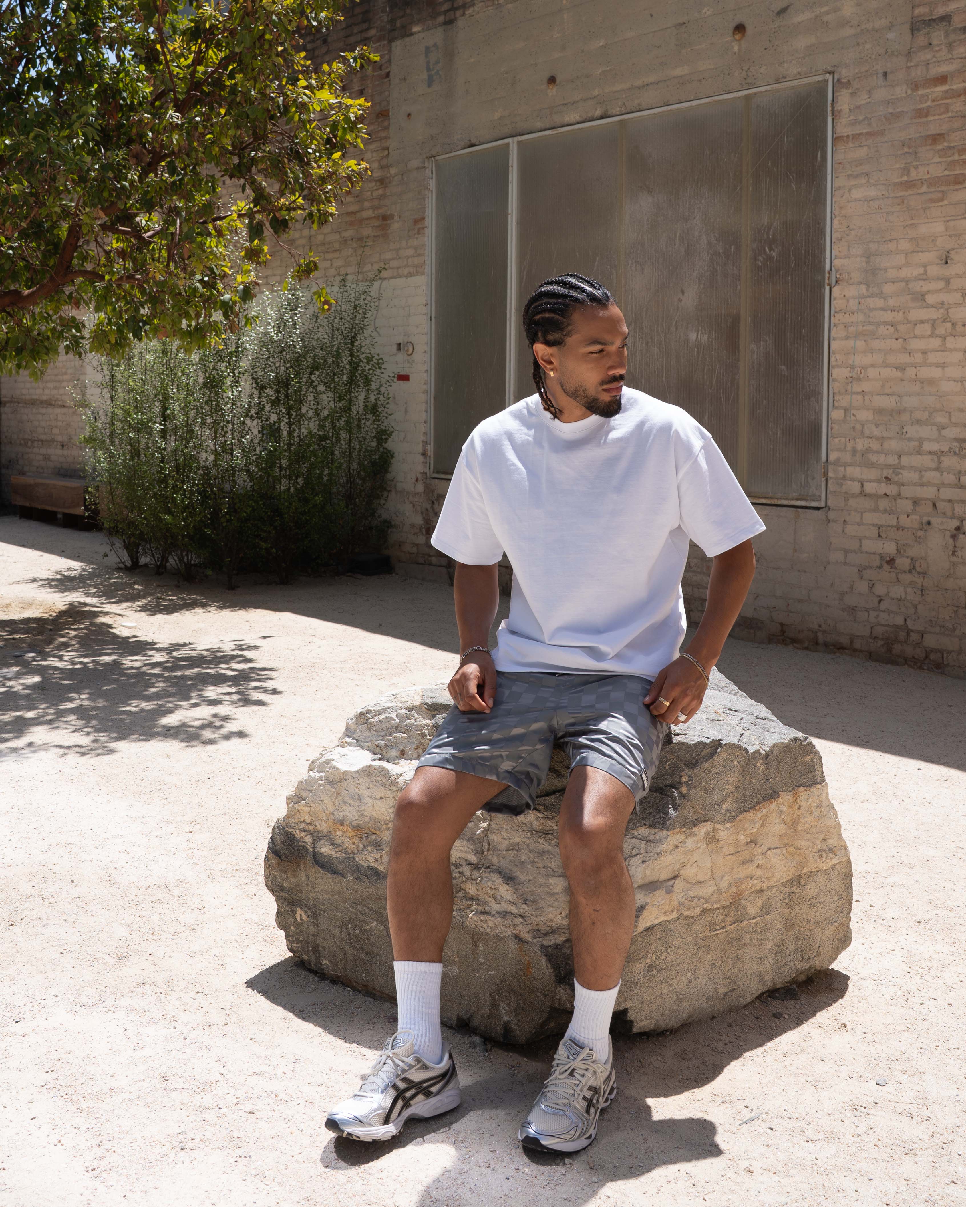 EPTM Checkerboard Shorts - Grey