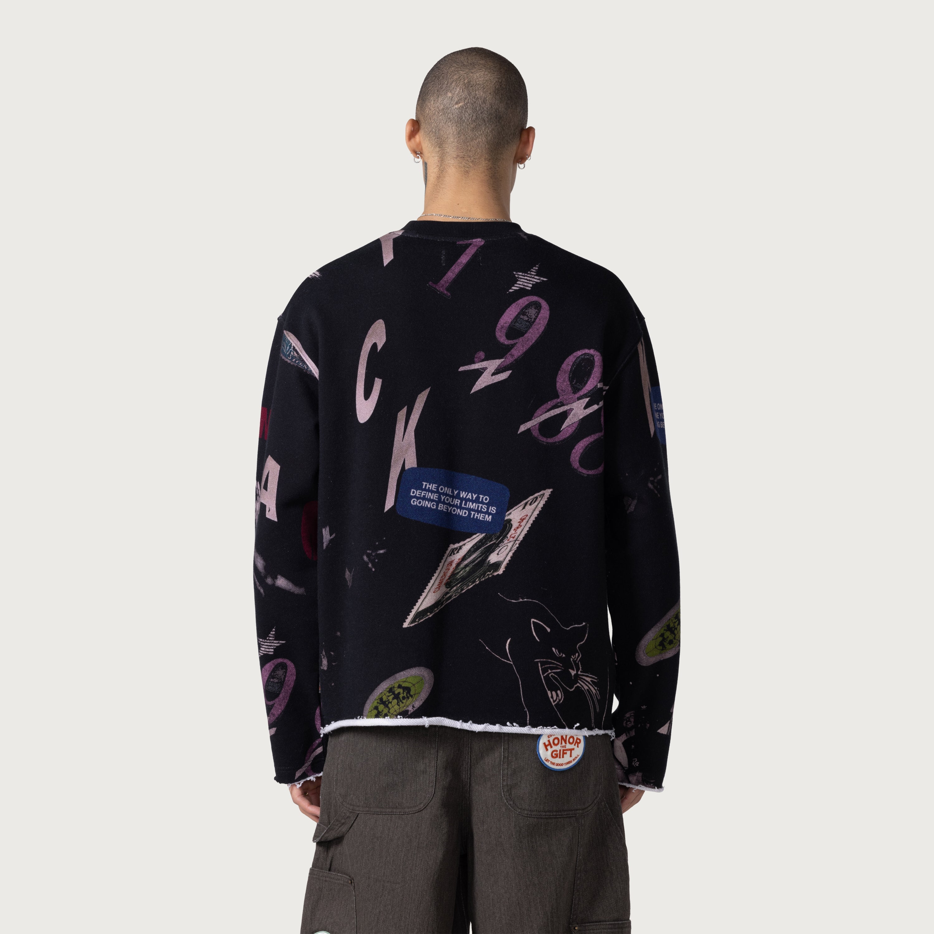 Collage Crewneck - Black