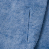 Corduroy Qtr Zip Anorak - Blue