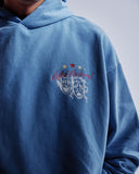 "Cry Later" Hoodie (Clay Blue)