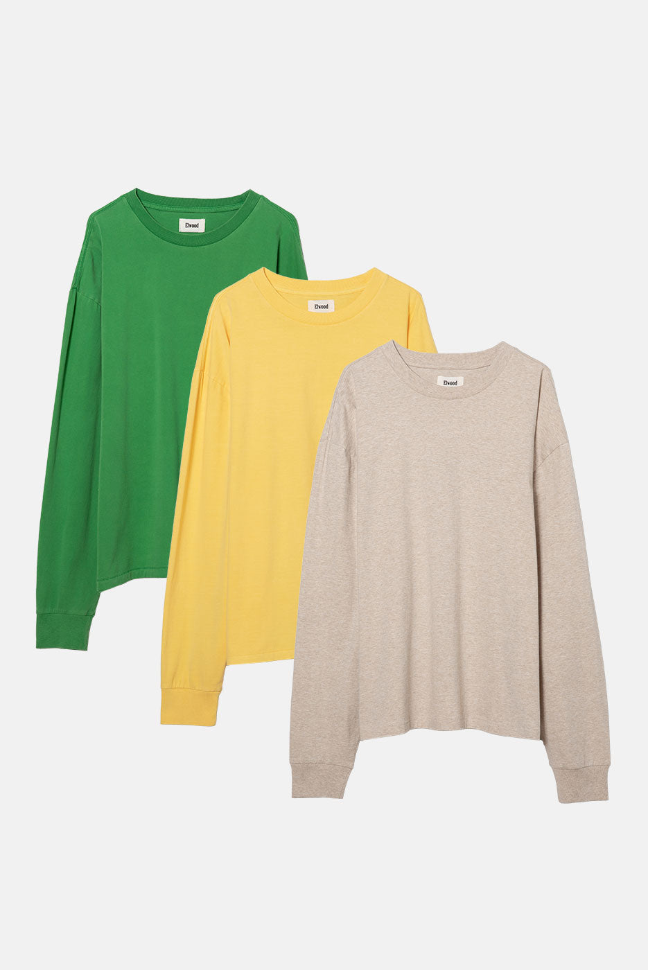 OVERSIZED CORE LS TEE 3 PACK