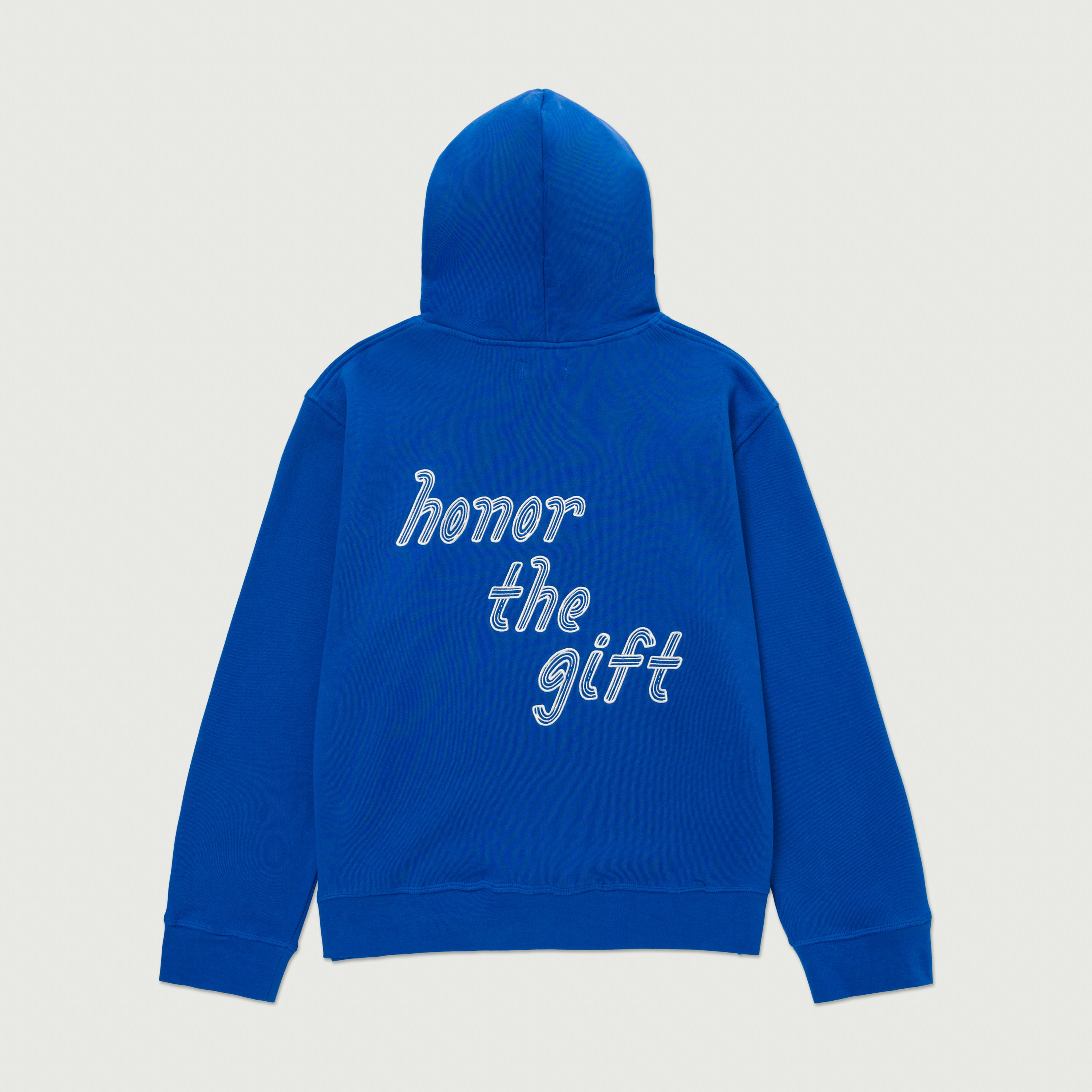 Cursive Honor Hoodie - Blue
