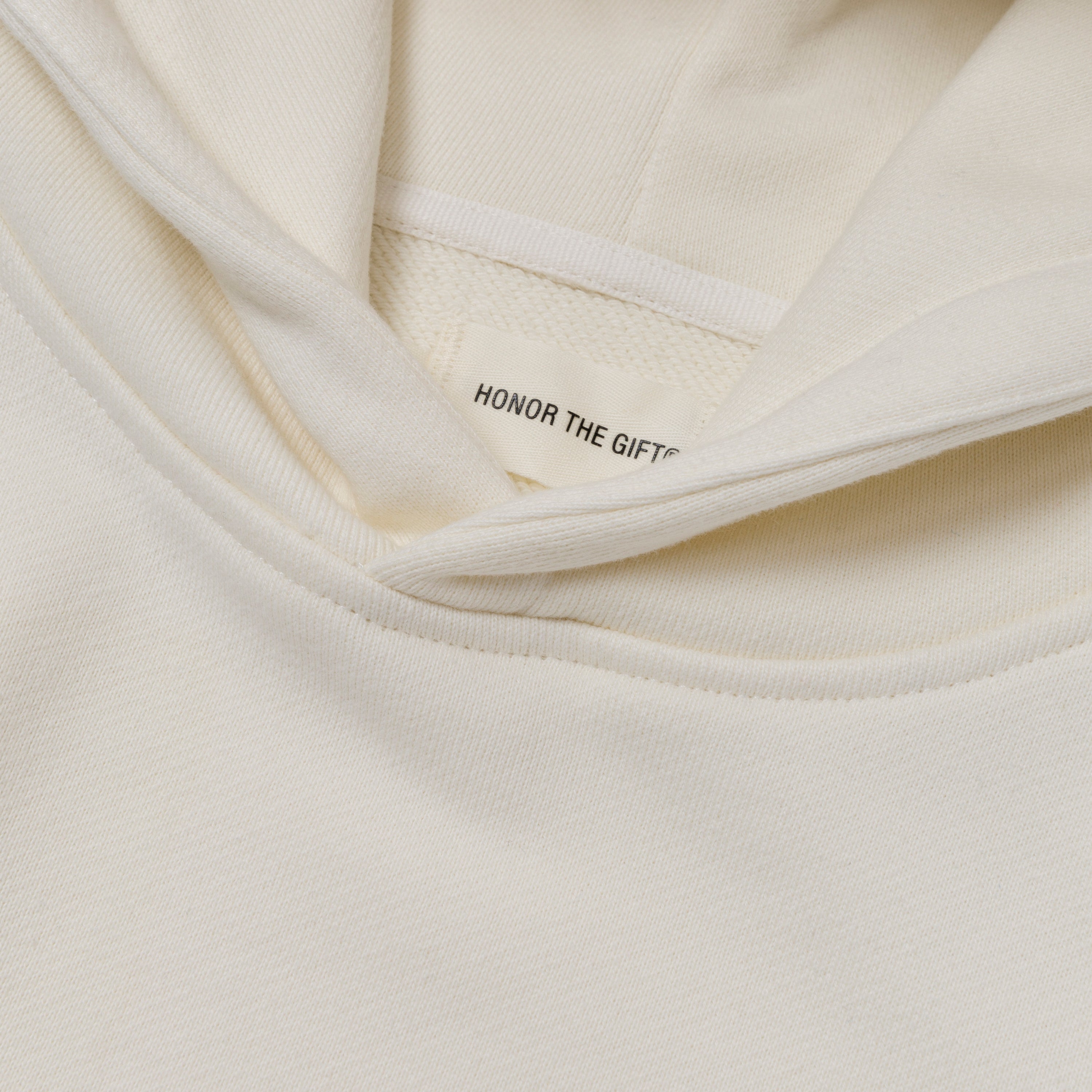 Cursive Honor Hoodie - Bone