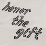 Cursive Honor Hoodie - Bone