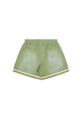 Canvas Stripe Short - Lime
