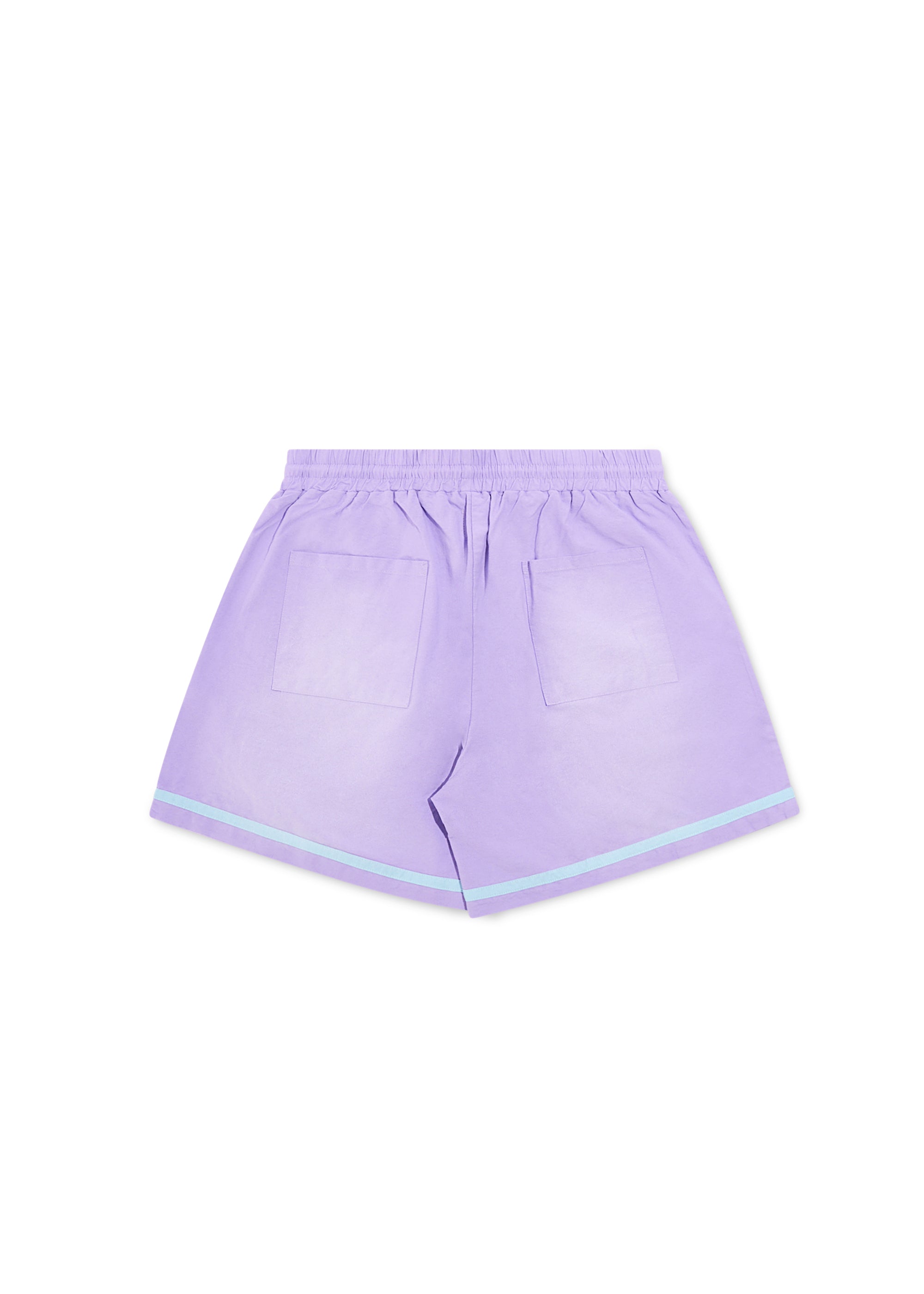Canvas Stripe Short - Purple