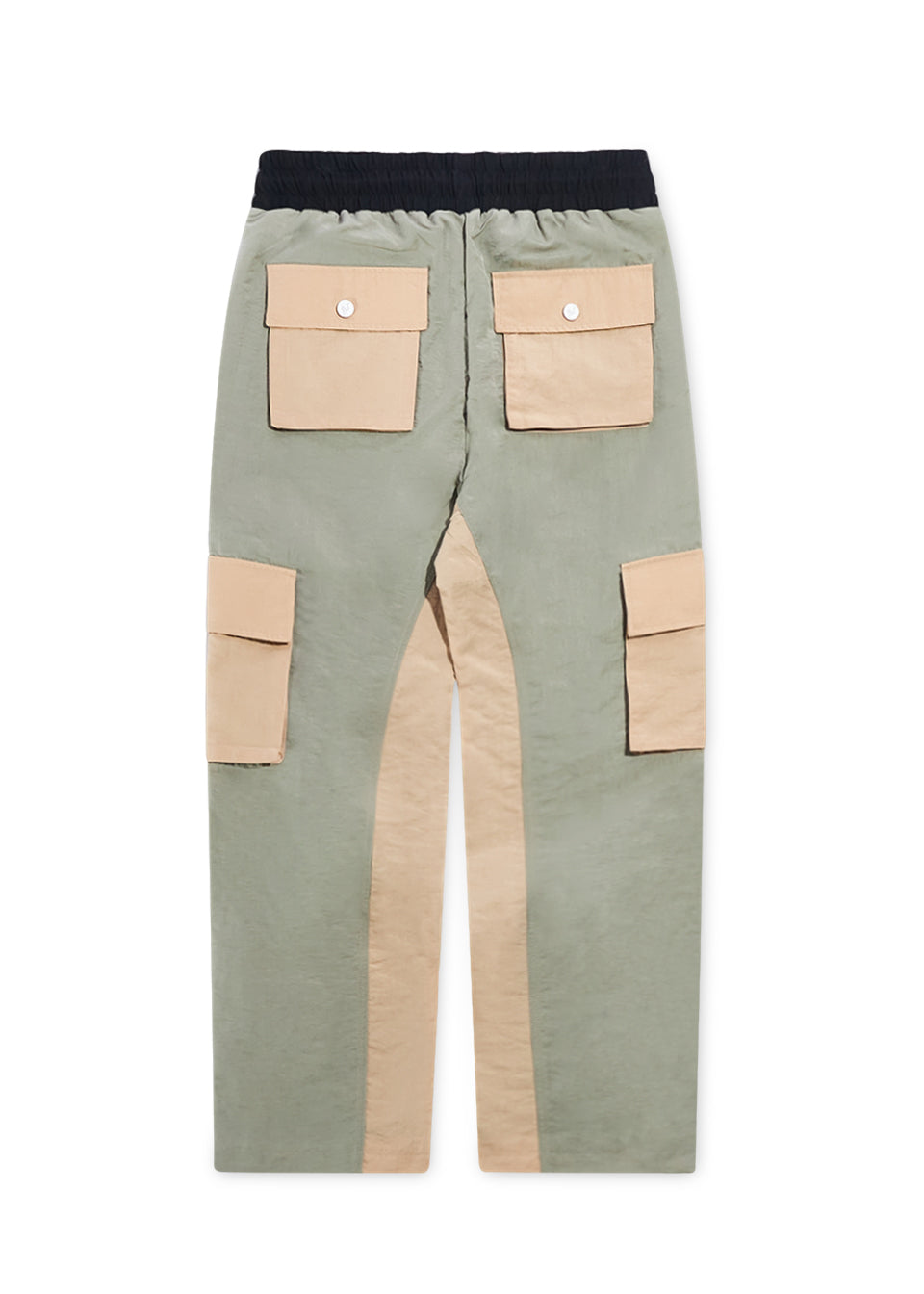 Nylon Cargo Pants - Sage/Tan