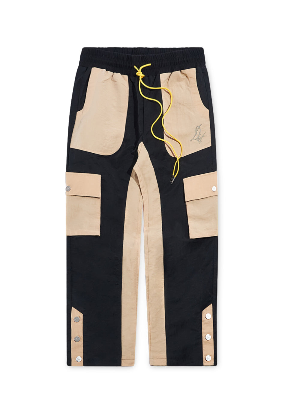 Nylon Cargo Pants - Black/Tan