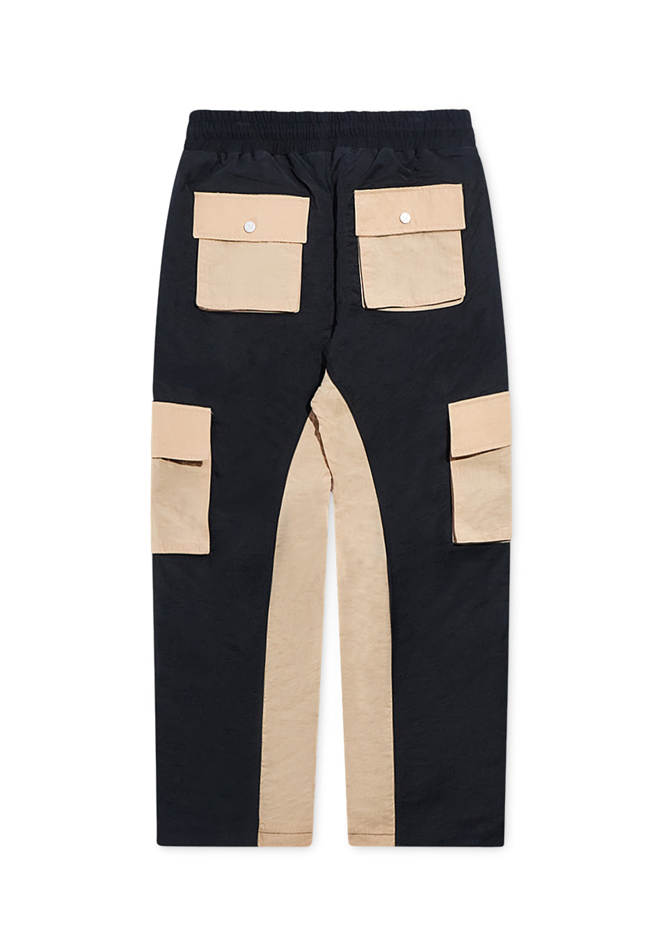 Nylon Cargo Pants - Black/Tan