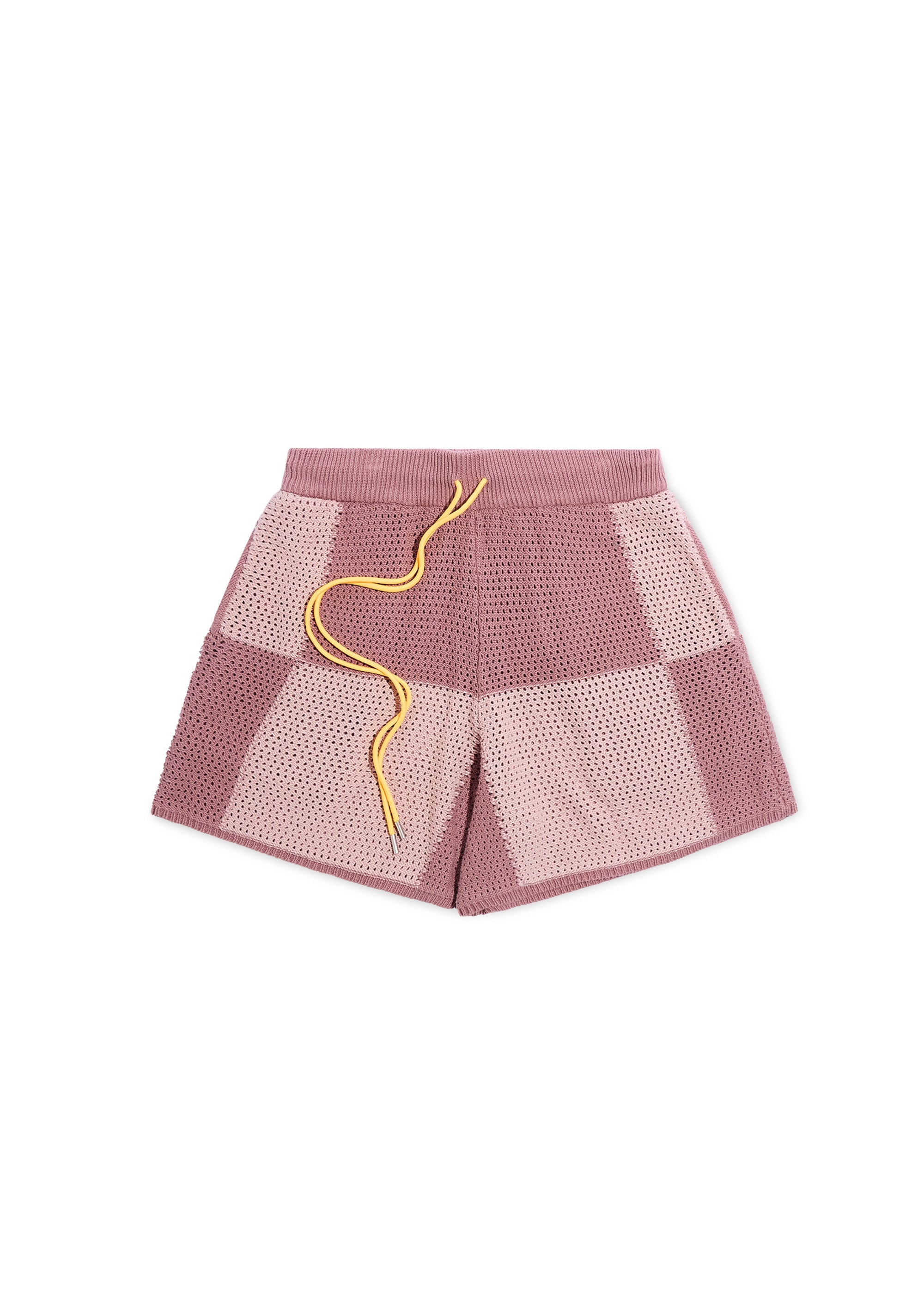 Checker Crochet Short - Mauve