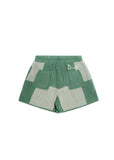 Checker Crochet Short - Sage