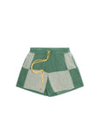 Checker Crochet Short - Sage