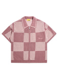 Checker Crotchet Shirt - Mauve