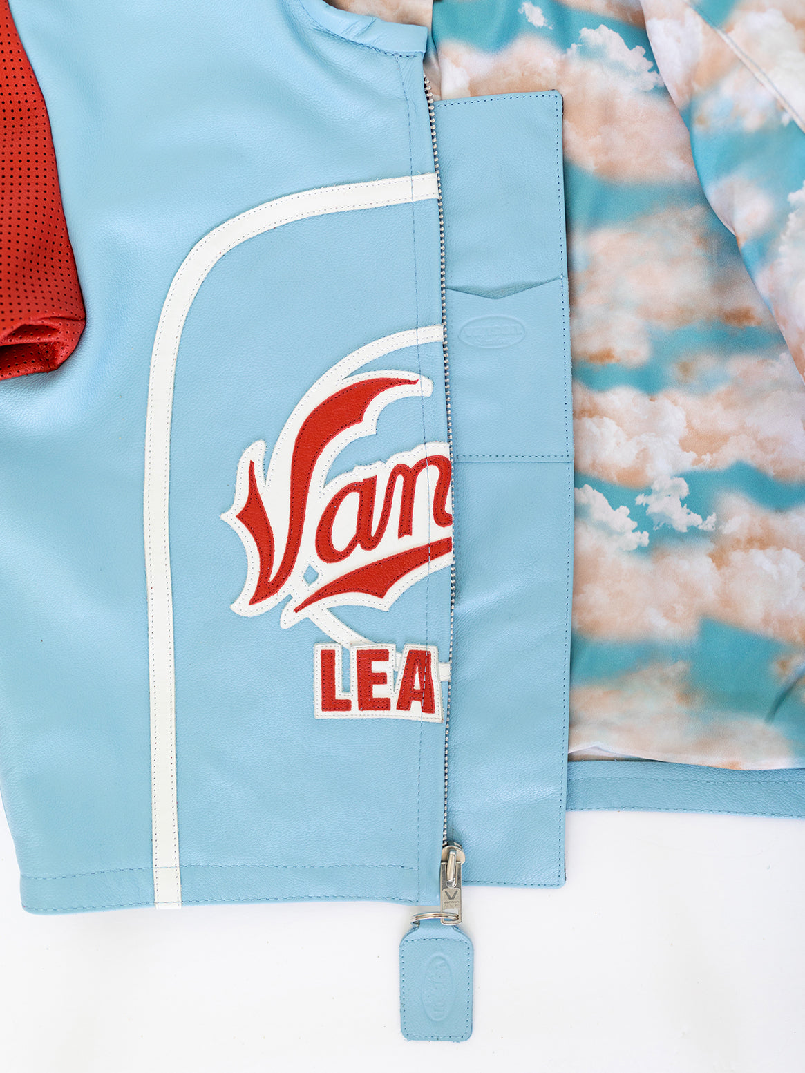 V WING UNISEX BART JACKET | ALEALI MAY COLLABORATION | ICE BLUE