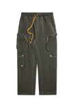 Contrast Cargo Pants - Olive
