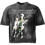 Rhinestone Nurse Tee - Black