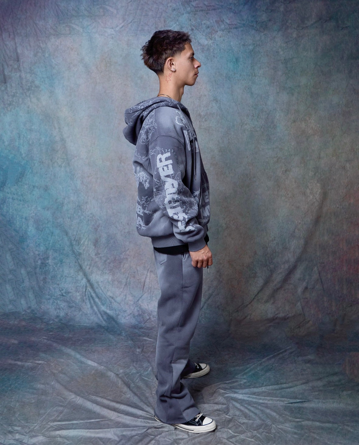 DESTROYER MATCHING ZIP-UP GREY