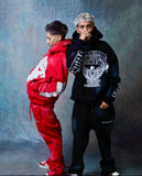 RHINESTONE STAR EAGLE HOODIE BLACK