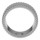 4-Row Diamond Rope Ring