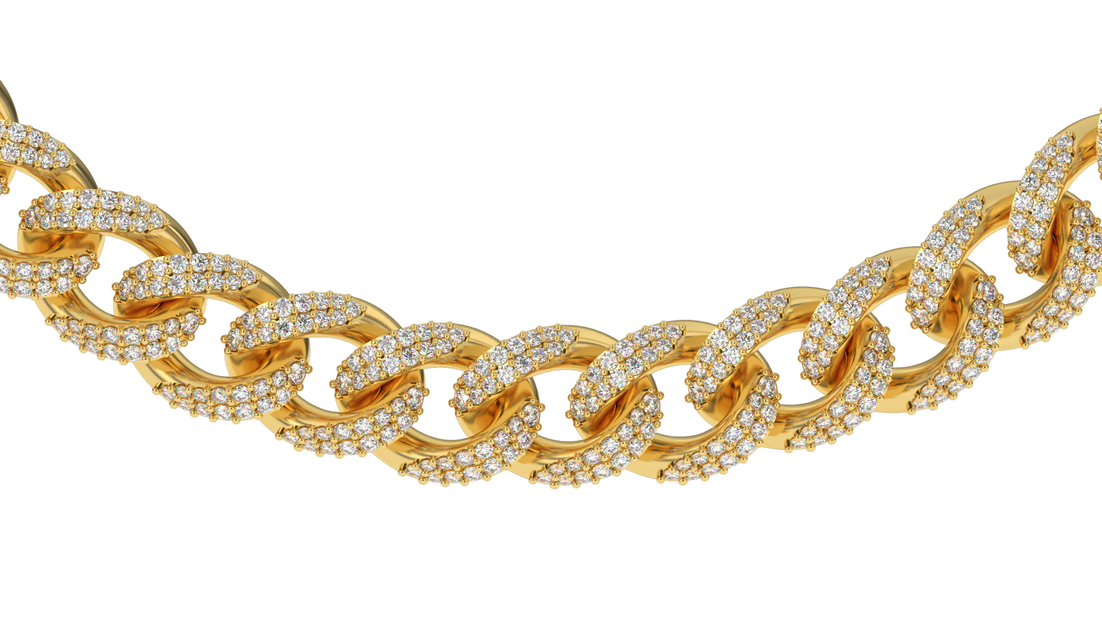 Diamond Cuban Link Chain (10mm)