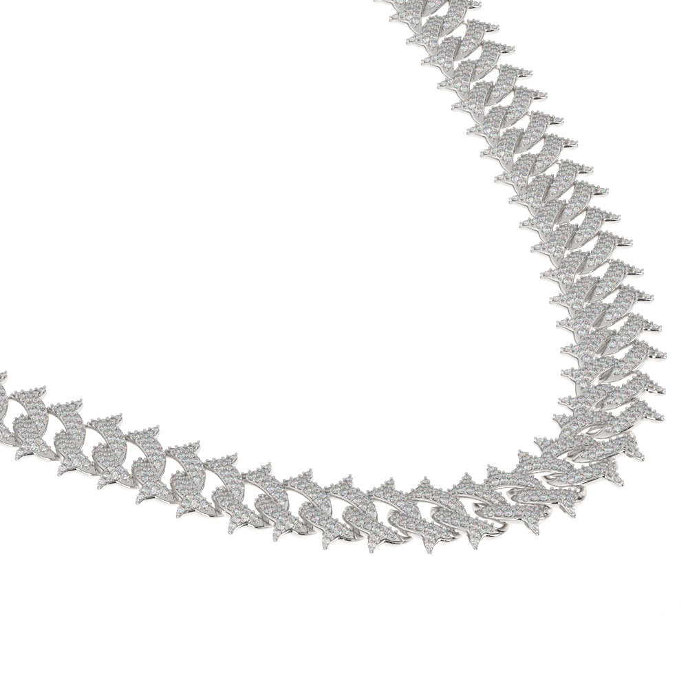 Spiked Diamond Cuban Chain