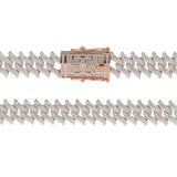 Spiked Laurel Diamond Cuban Chain