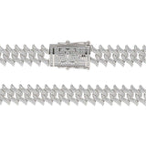 Spiked Laurel Diamond Cuban Chain