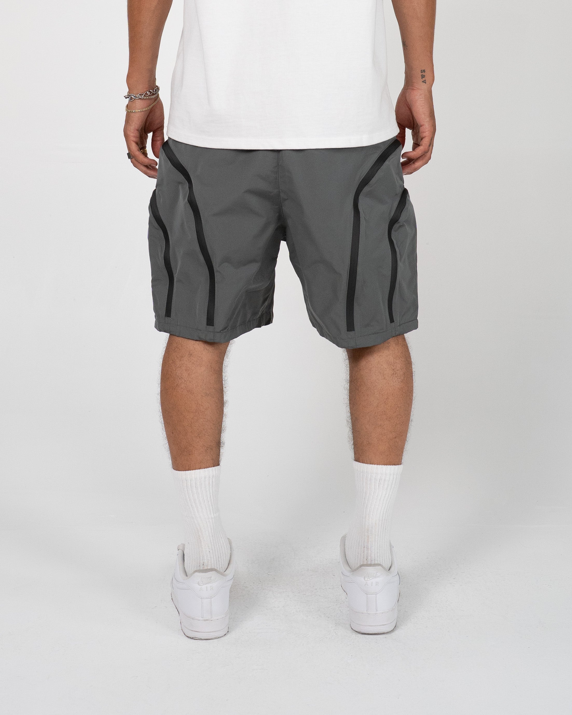 EPTM Double Zip Shorts - Grey