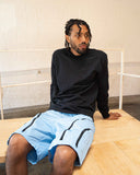 EPTM Double Zip Shorts - Sky Blue