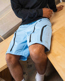 EPTM Double Zip Shorts - Sky Blue