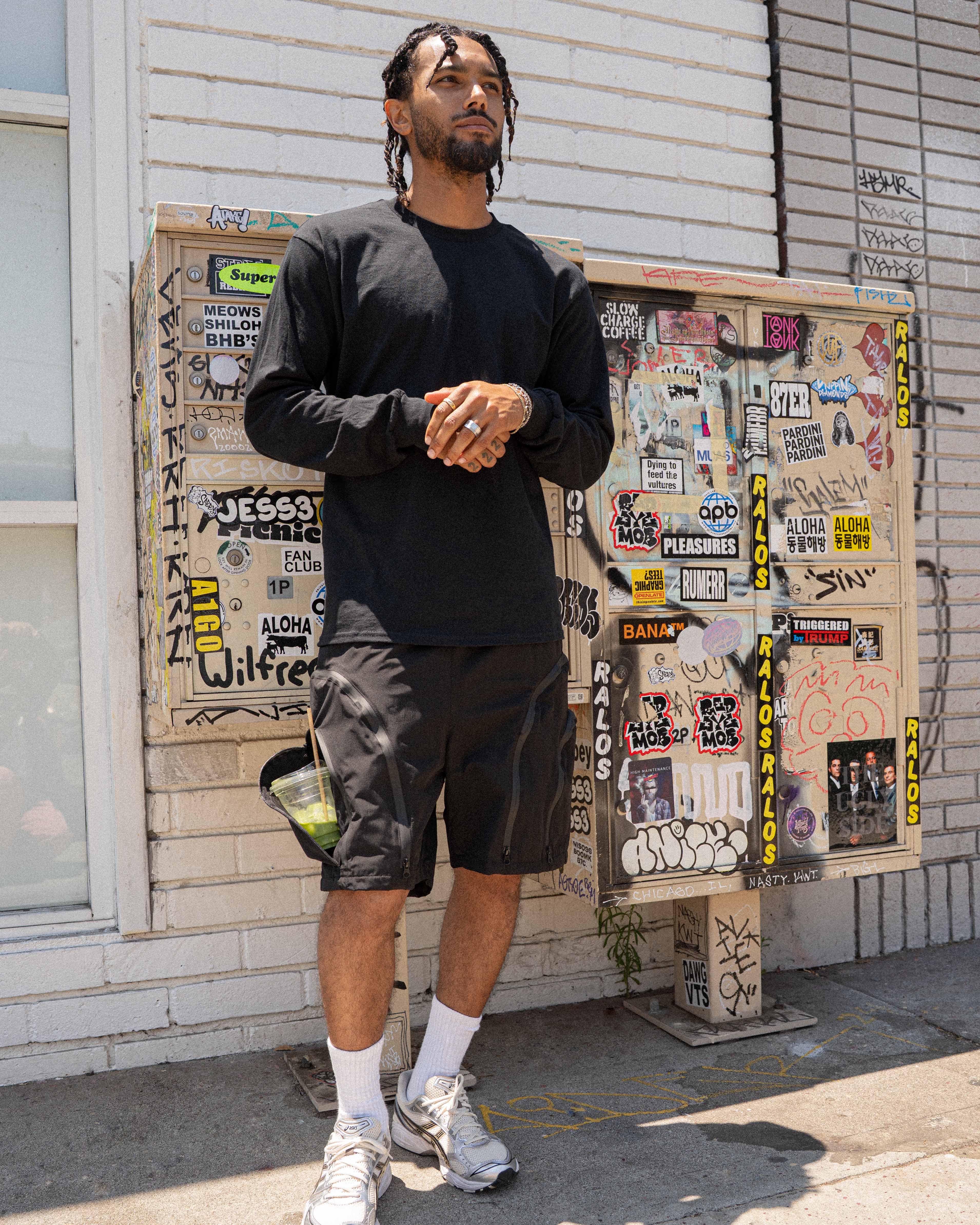 EPTM Double Zip Shorts - Black