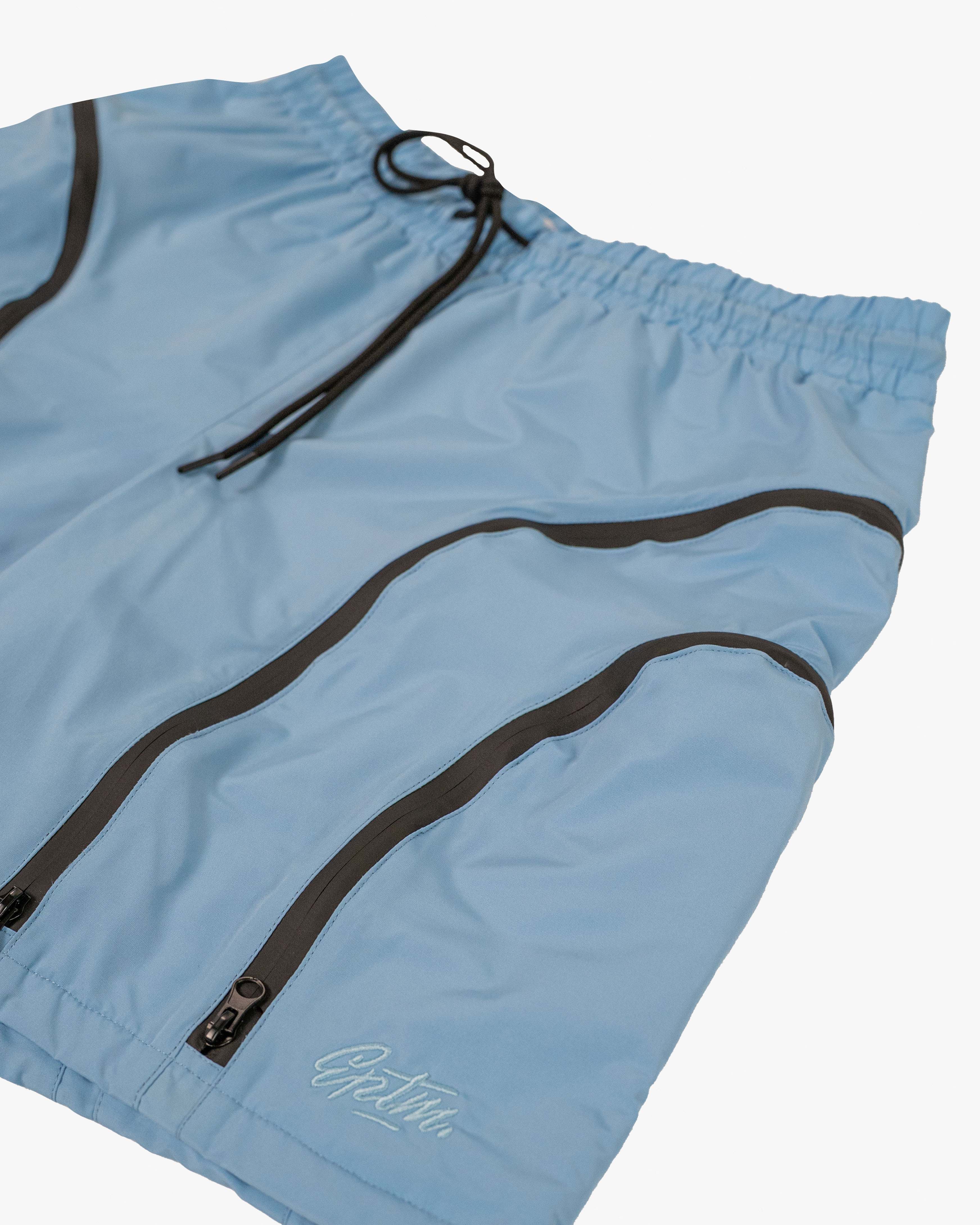 EPTM Double Zip Shorts - Sky Blue