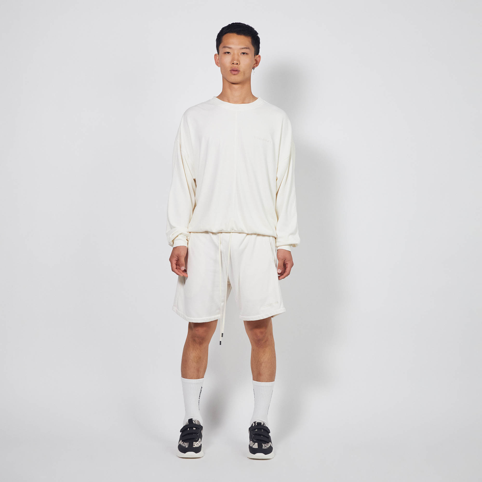 loop terry standard sweatshort / natural terry