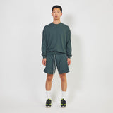 loop terry standard sweatshort / hunter green