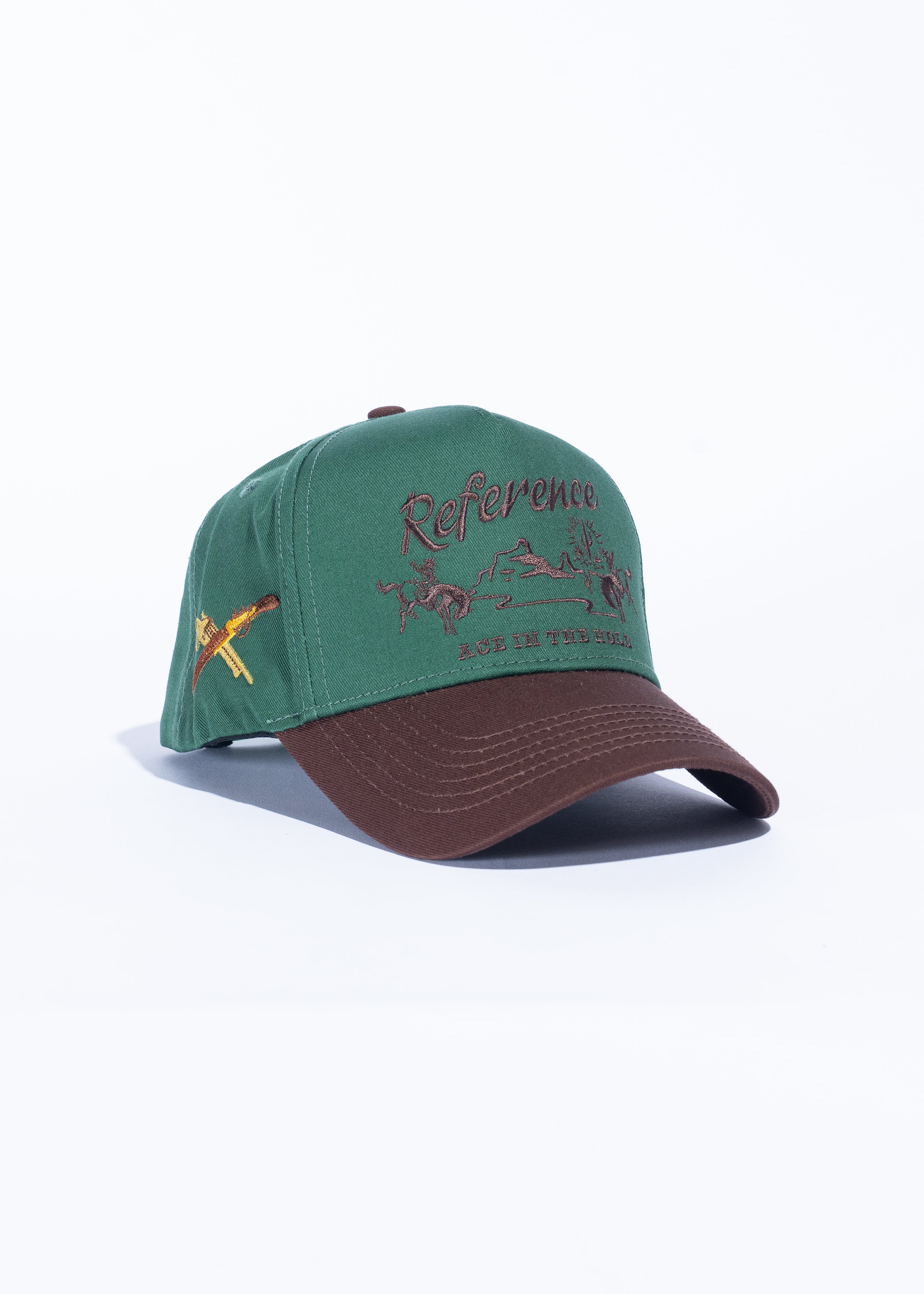 Western Hat (Green/Brown)