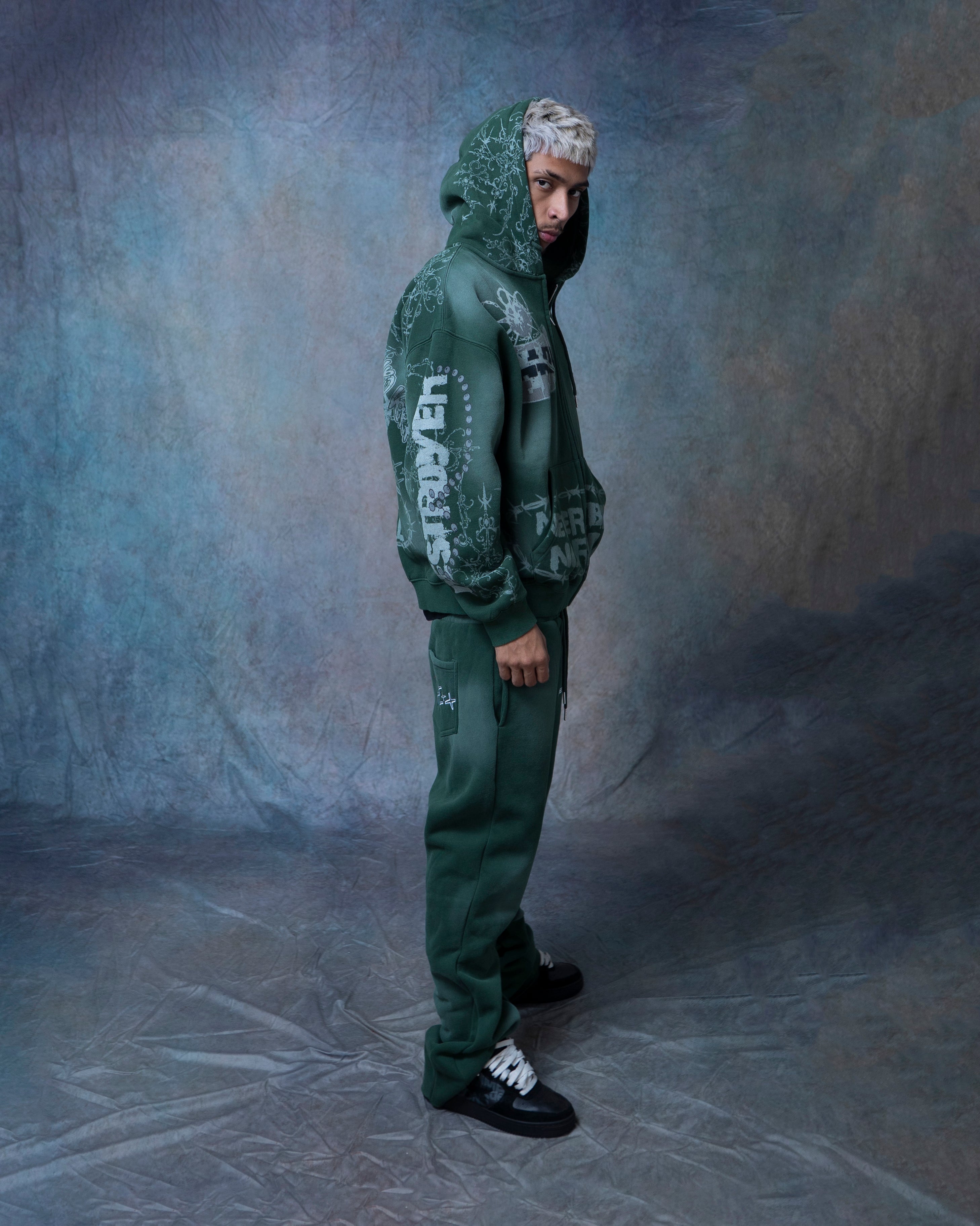 DESTROYER MATCHING ZIP-UP GREEN