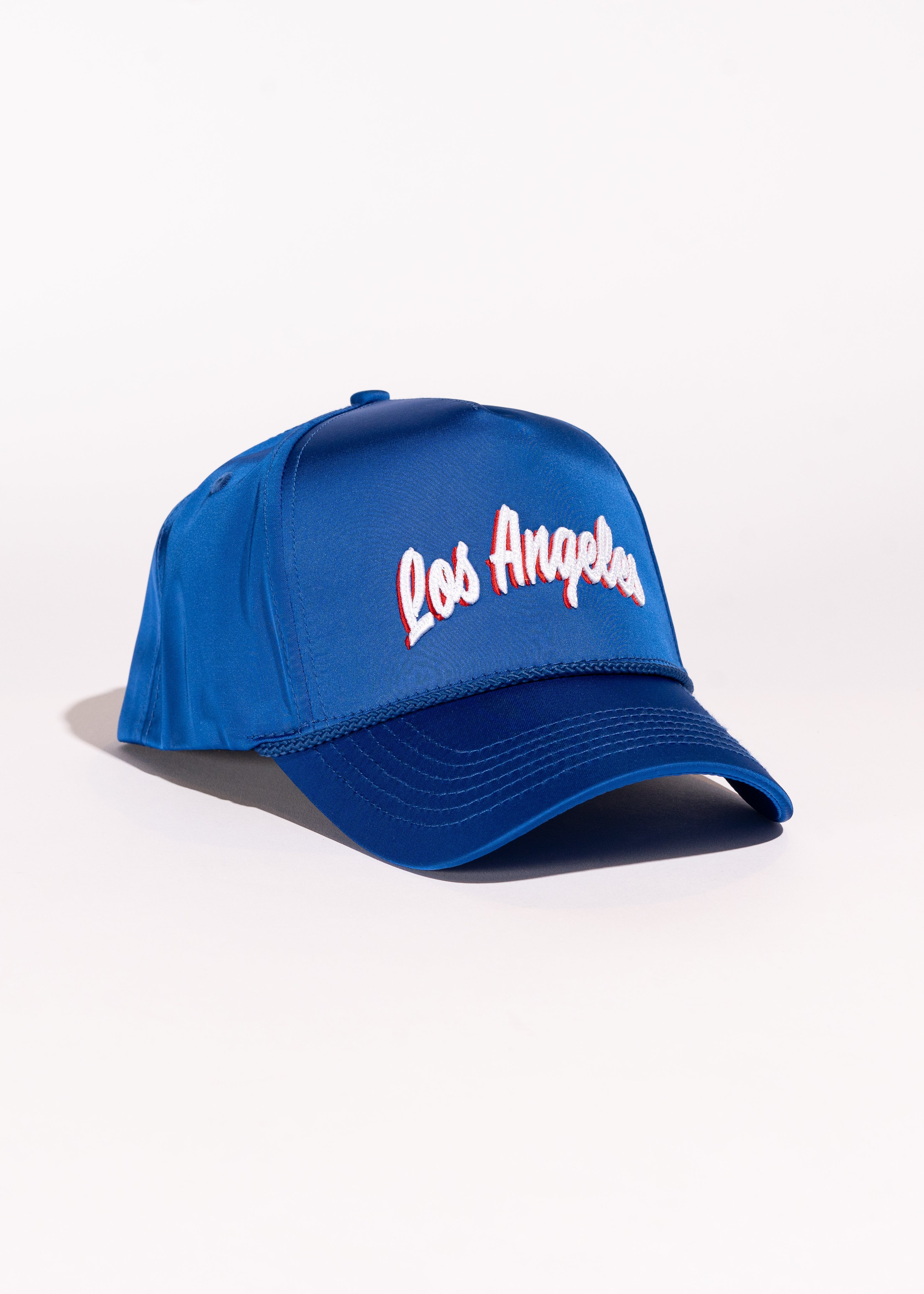 Los Angeles Souvenir Hat (Blue Satin)