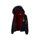 The lottery GT "Fur hooded canvas jacket"