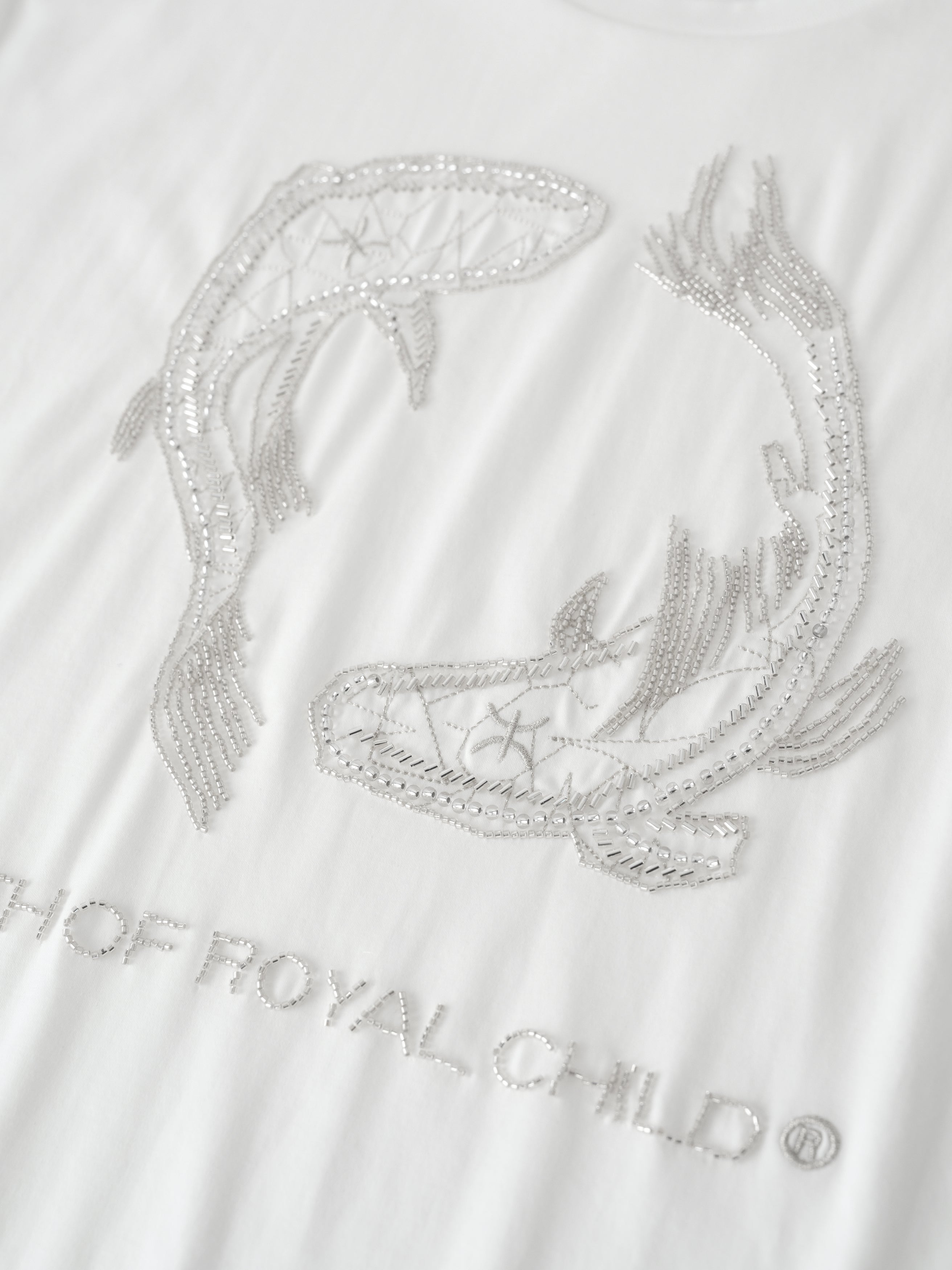 Zodiac Series Tee: Pisces WHT