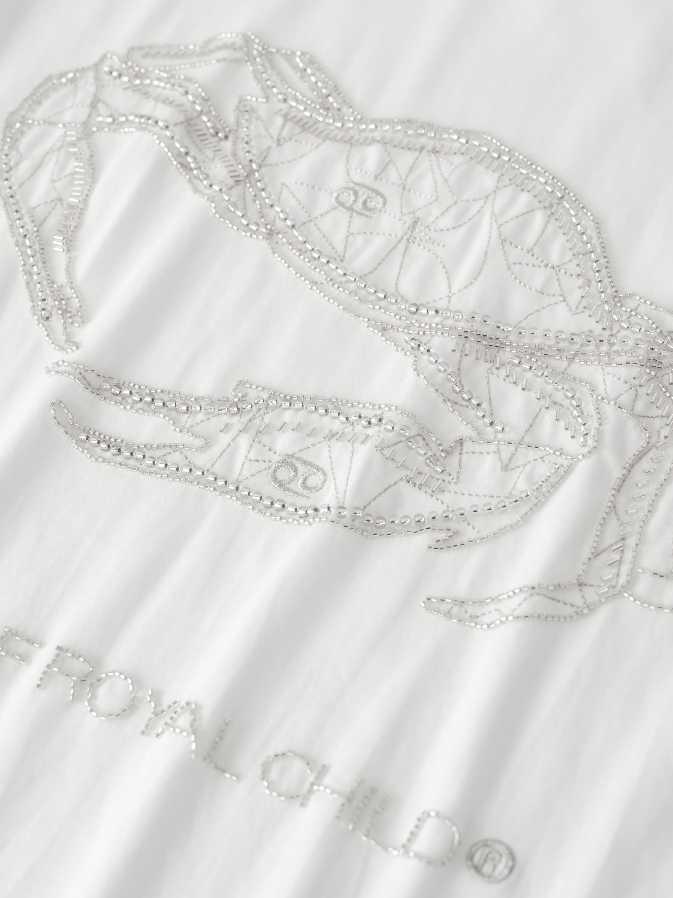 Zodiac Series Tee: Cancer WHT