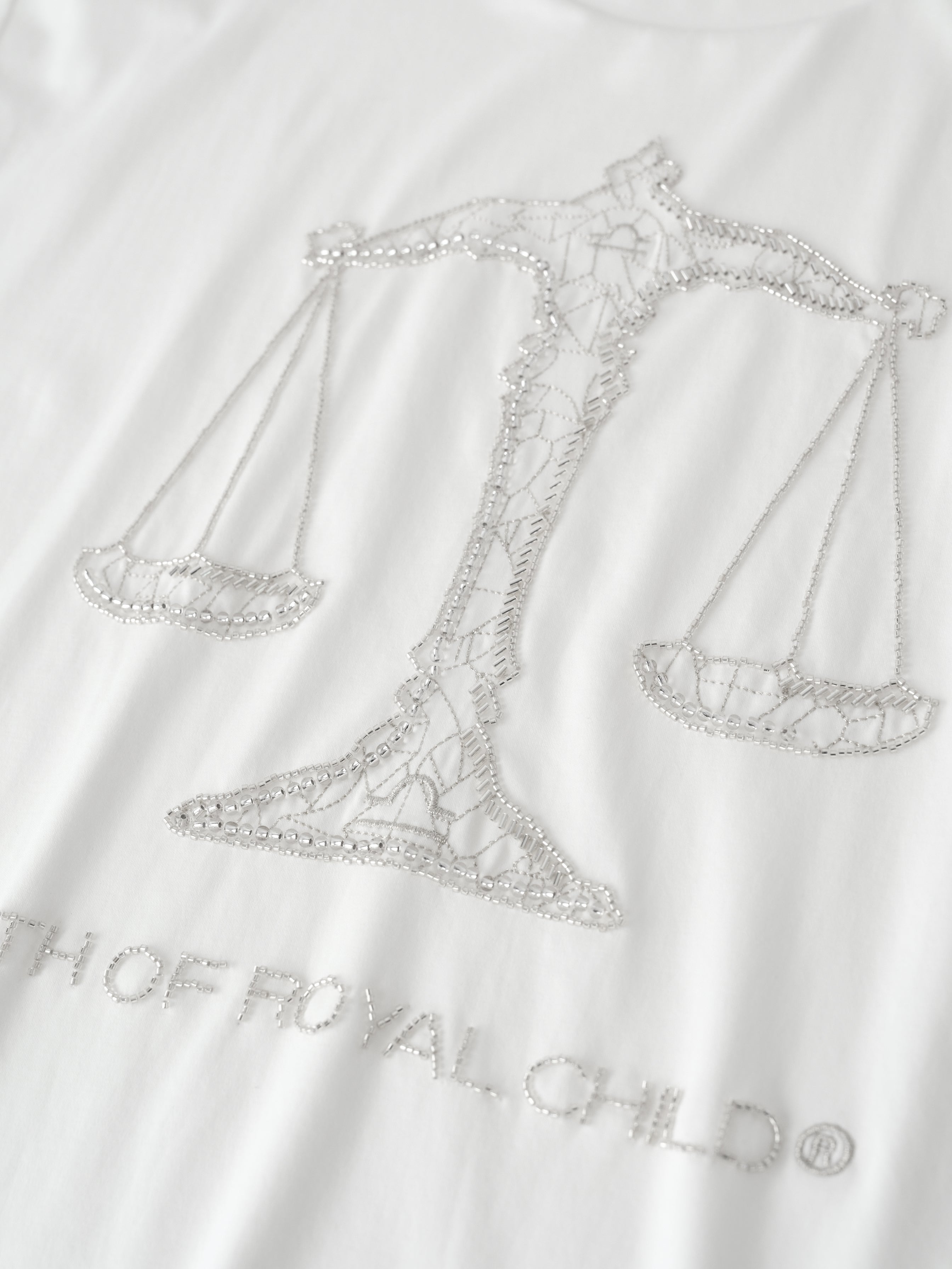 Zodiac Series Tee: Libra WHT