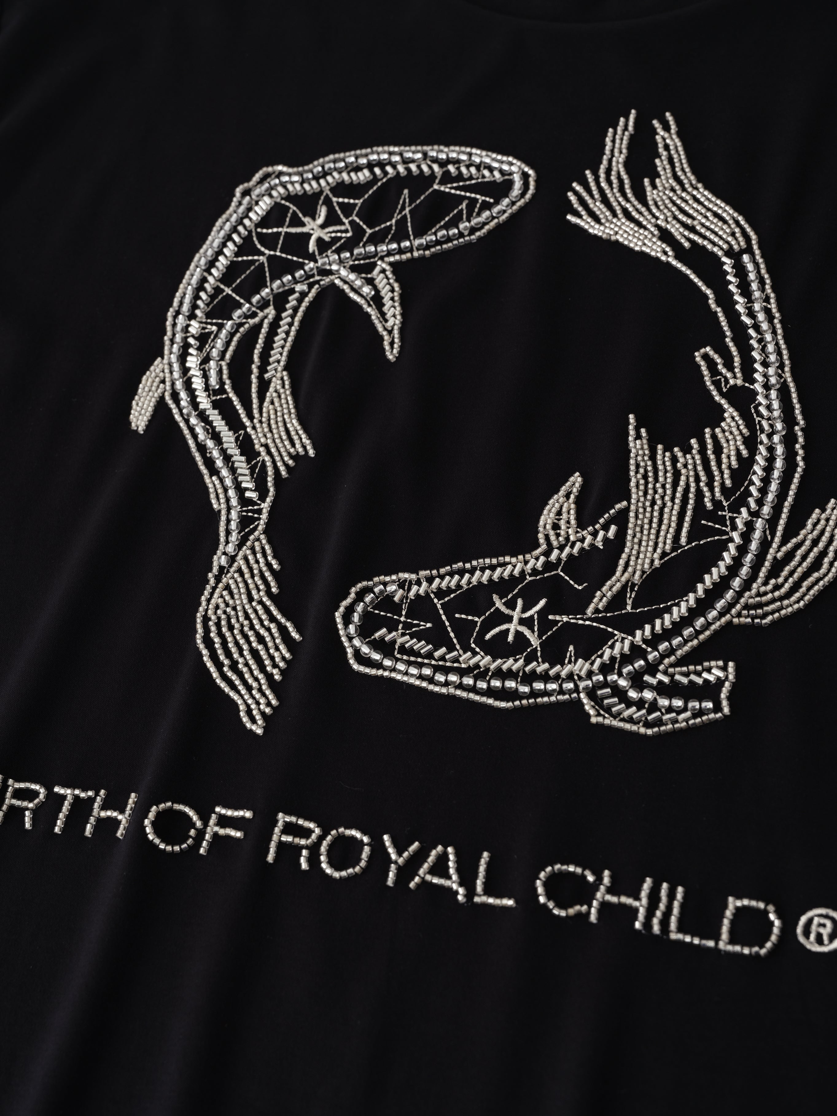 Zodiac Series Tee: Pisces BLK