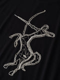 Zodiac Series Tee: Sagittarius BLK