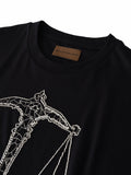 Zodiac Series Tee: Libra BLK